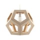 Pendul Cojom geometric, lemn masiv din fag, 1xE27, natur